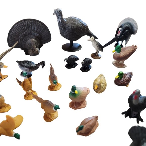 Lot of birds ducks figurines perfect for cake toppers, train sets, and diorama - Picture 12 of 14